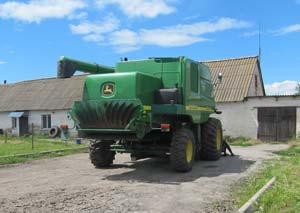 Установка GPS маячка в комбайн John Deere